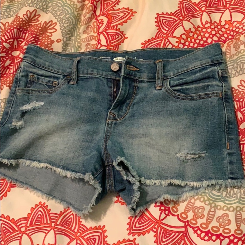 cute old navy blue jean shorts